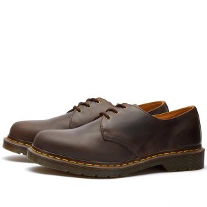 ドクターマーチン メンズ スニーカー シューズ Dr. Martens 1461 3 Eye Shoe Dark Brown Crazy Horse