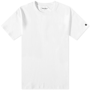 カーハート メンズ Tシャツ トップス Carhartt WIP Base Tee White & Black