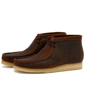 クラークス メンズ ブーツ・レインブーツ シューズ Clarks Wallabee Boot Beeswax