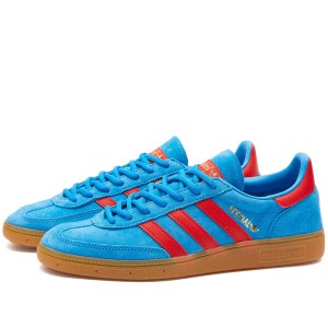 アディダス メンズ スニーカー シューズ Adidas Handball Spezial Bright Blue & Vivid Red