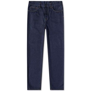 カーハート メンズ デニムパンツ ボトムス Carhartt WIP Newel Relaxed Tapered Jean Blue One Wash