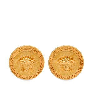 ヴェルサーチ メンズ ピアス・イヤリング アクセサリー Versace Medusa Large Earrings Gold