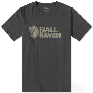 フェールラーベン メンズ Tシャツ トップス Fjallraven Logo Tee Black