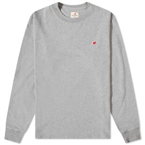 ニューバランス レディース Tシャツ トップス New Balance Long Sleeve Made in USA Tee Athletic Grey