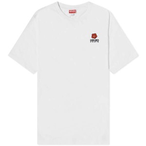 ケンゾー メンズ Tシャツ トップス Kenzo Crest Logo T-Shirt White