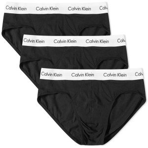 カルバンクライン メンズ ブリーフパンツ アンダーウェア CK Underwear Hip Brief - 3 Pack Black