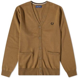 フレッドペリー メンズ ニット・セーター アウター Fred Perry Authentic Merino Cardigan Shaded Stone