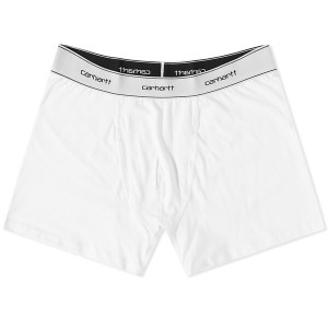 カーハート メンズ ボクサーパンツ アンダーウェア Carhartt WIP Cotton Trunks - 2 Pack White & White