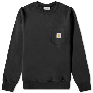 カーハート メンズ パーカー・スウェット アウター Carhartt WIP Pocket Sweat Black