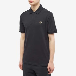 フレッドペリー メンズ ポロシャツ トップス Fred Perry Reissues Original Plain Polo Black & Champagne