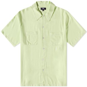 ステューシー メンズ シャツ トップス Stussy Contrast Pick Stitched Shirt Lime