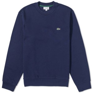 ラコステ メンズ パーカー・スウェット アウター Lacoste Classic Crew Sweat Navy