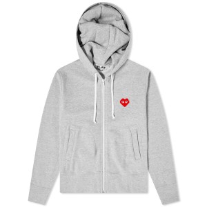 コム・デ・ギャルソン レディース パーカー・スウェット アウター CDG Play Invader Heart Hooded Sweat Grey