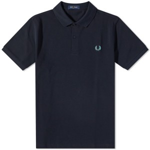 フレッドペリー メンズ ポロシャツ トップス Fred Perry Slim Fit Plain Polo Navy