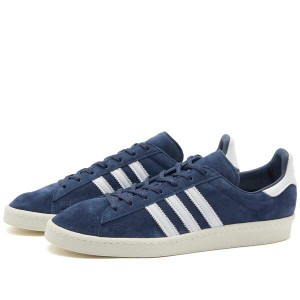 アディダス メンズ スニーカー シューズ Adidas Campus 80s OG Collegiate Navy, White & Off White