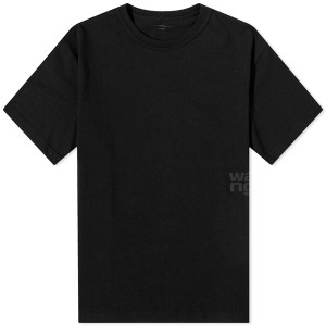 アレキサンダーワン メンズ Tシャツ トップス Alexander Wang Essential Logo Tee Black
