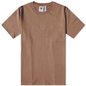 アディダス メンズ Tシャツ トップス Adidas Mono Tee Earth Strata