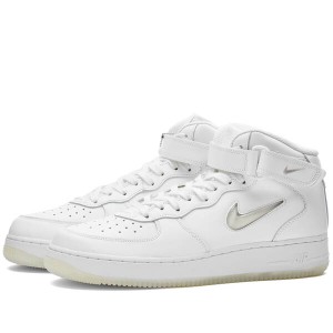 ナイキ メンズ スニーカー シューズ Nike Air Force 1 Mid '07 Summit White & Light Bone