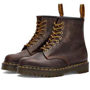 ドクターマーチン メンズ ブーツ・レインブーツ シューズ Dr. Martens 1460 Bex 8 Eye Boot Dark Brown Crazy Horse