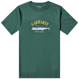 カーハート メンズ Tシャツ トップス Carhartt WIP Marlin Tee Treehouse