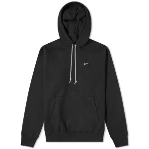 ナイキ メンズ パーカー・スウェット アウター Nike Solo Swoosh Fleece Hoody Black & White