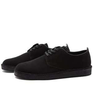 クラークス メンズ スニーカー シューズ Clarks Originals Coal London Black Suede