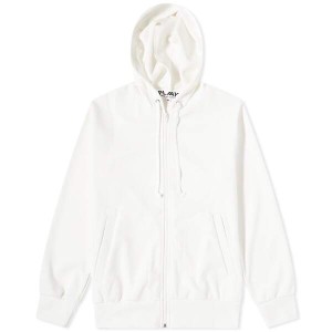 コム・デ・ギャルソン メンズ パーカー・スウェット アウター Comme des Garcons Play Invader Hoodie Off White