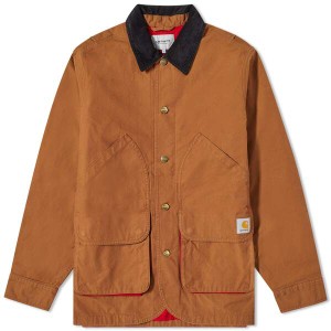 カーハート メンズ ジャケット・ブルゾン アウター Carhartt WIP Heston Jacket Hamilton Brown & Cherry