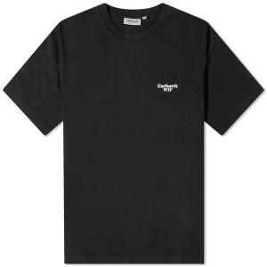 カーハート メンズ Tシャツ トップス Carhartt WIP Paisley T-Shirt Black & Wax