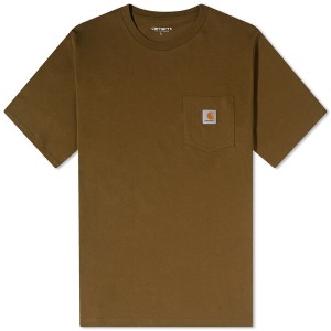 カーハート メンズ Tシャツ トップス Carhartt WIP Pocket T-Shirt Highland