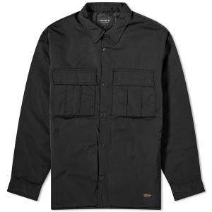 カーハート メンズ ジャケット・ブルゾン アウター Carhartt WIP Fresno Ripstop Shirt Jacket Black