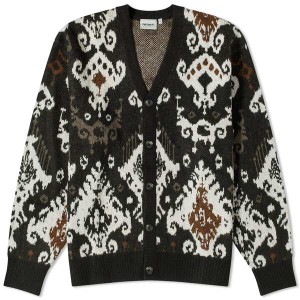 カーハート メンズ ニット・セーター アウター Carhartt WIP Baru Cardigan Black Jacquard