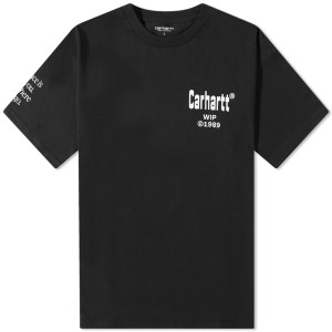カーハート メンズ Tシャツ トップス Carhartt WIP Home Tee Black & White