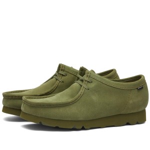 クラークス メンズ スニーカー シューズ Clarks Originals Wallabee Gore-Tex Loden Green