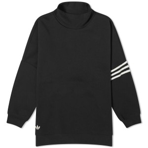 アディダス レディース パーカー・スウェット アウター Adidas Neu Classics Moc Neck Sweat Black