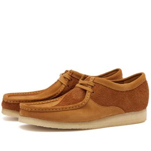 クラークス メンズ スニーカー シューズ Clarks Originals Wallabee Tan Combi