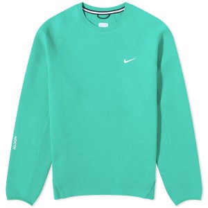 ナイキ メンズ パーカー・スウェット アウター Nike x NOCTA Tech Fleece Crew Sweat Stadium Green & Sail