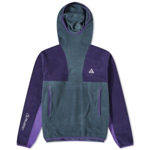 ナイキ メンズ パーカー・スウェット アウター Nike Acg Wolf Tree Fleece Deep Jungle, Purple Ink & Summit White