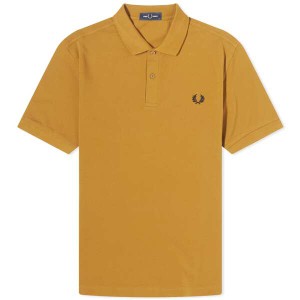 フレッドペリー メンズ ポロシャツ トップス Fred Perry Slim Fit Plain Polo Dark Caramel