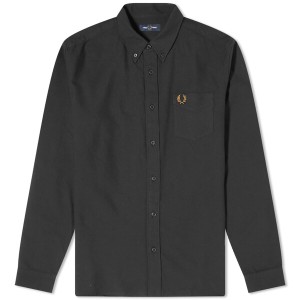 フレッドペリー メンズ シャツ トップス Fred Perry Oxford Shirt Black