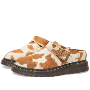 ドクターマーチン メンズ サンダル シューズ Dr. Martens Isham Buckle Mule Jersey Cow Print