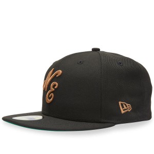 ニューエラ メンズ 帽子 アクセサリー New Era Script 59Fifty Cap Black