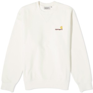 カーハート メンズ パーカー・スウェット アウター Carhartt WIP American Script Crew Sweat Wax