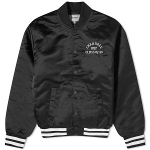 カーハート メンズ ジャケット・ブルゾン アウター Carhartt WIP Class of '89 Bomber Jacket Black & White