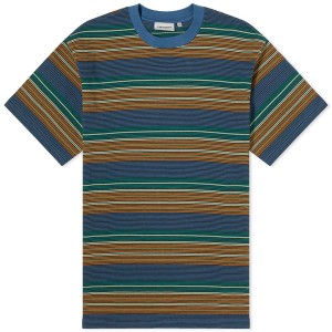 カーハート メンズ Tシャツ トップス Carhartt WIP Coby Stripe T-Shirt Naval