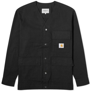 カーハート メンズ ジャケット・ブルゾン アウター Carhartt WIP Elroy Shirt Jacket Black