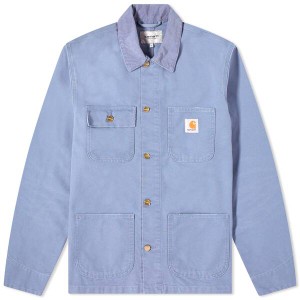 カーハート メンズ コート アウター Carhartt WIP Michigan Coat Bay Blue Aged Canvas