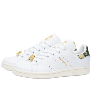 アディダス メンズ スニーカー シューズ Adidas x BAPE Stan Smith White & Off White