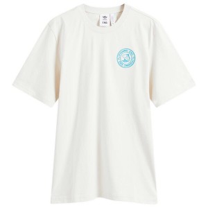 アディダス メンズ Tシャツ トップス END. X Adidas Flyfishing Graphic T-Shirt Wonder White