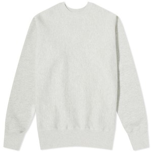 チャンピオン メンズ パーカー・スウェット アウター Champion Made in Japan Crew Sweat Silver Grey